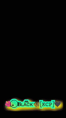 A Woman In A Blue Skirt Is Standing In Front Of A Camera With The Words " Black Kcp " On The Bottom GIF