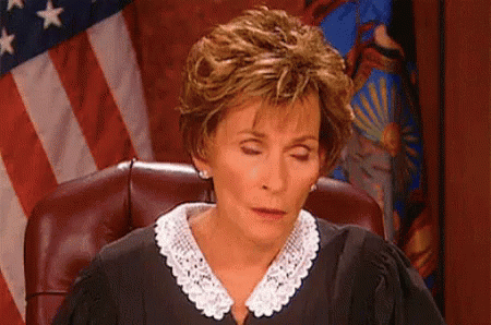 Judge Sitting With Eyes Closed GIF