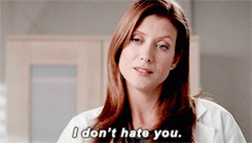 Woman In Lab Coat Saying I Don T Hate You GIF