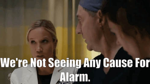 Woman In Lab Coat Saying We're Not Seeing Any Cause For Alarm GIF