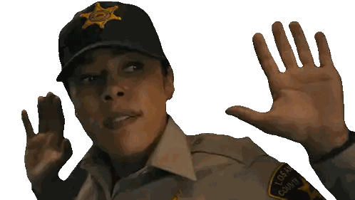 a woman in a los angeles county sheriff 's uniform