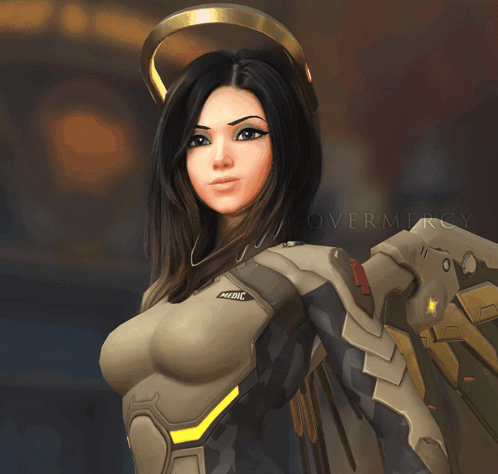 A Woman In A Military Uniform With The Word Medic On It GIF