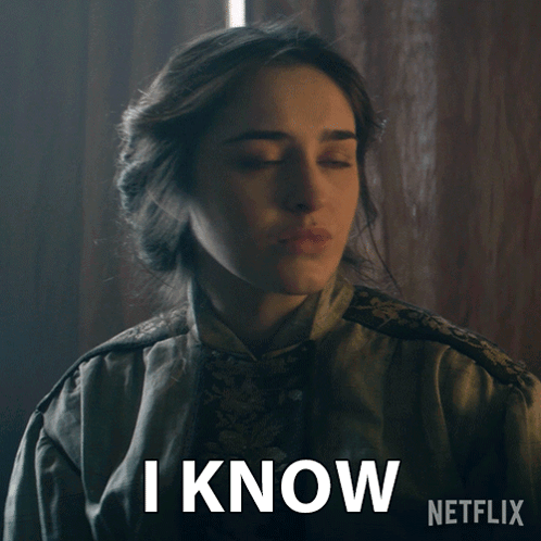 A Woman In A Netflix Ad Says I Know GIF