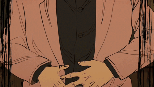 A Woman In A Pink Jacket Is Laughing With Her Mouth Wide Open GIF