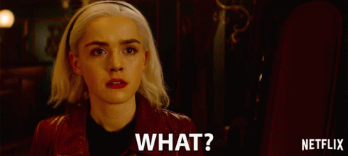 A Woman In A Red Jacket Is Asking The Question What . GIF