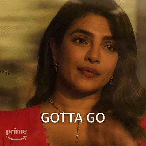 A Woman In A Red Top Says Gotta Go On The Bottom GIF