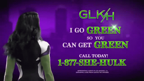 a woman in a superhero costume says i go green so you can get green call today