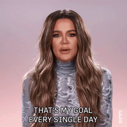 A Woman In A Turtleneck Says That 'S My Goal Every Single Day GIF