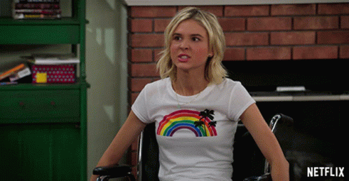 Woman In Wheelchair Wearing Netflix Ad GIF