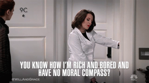 A Woman In A White Coat Is Standing In Front Of A Door That Says 9C GIF
