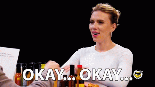 A Woman In A White Shirt Says Okay Okay Okay GIF