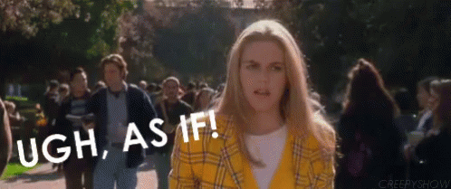 A Woman In A Yellow Plaid Jacket Is Standing In Front Of A Crowd Of People And Says Ugh As If . GIF
