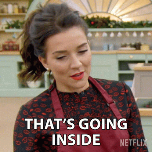 A Woman In An Apron Says That 'S Going Inside On Netflix GIF