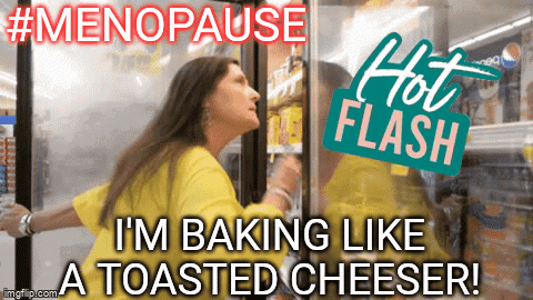 A Woman Is Baking Like A Toasted Cheeser In A Refrigerator GIF