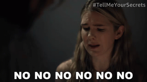 Woman Crying With No No No No No GIF