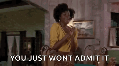 Woman Dancing In Living Room Saying You Just Won't Admit It GIF