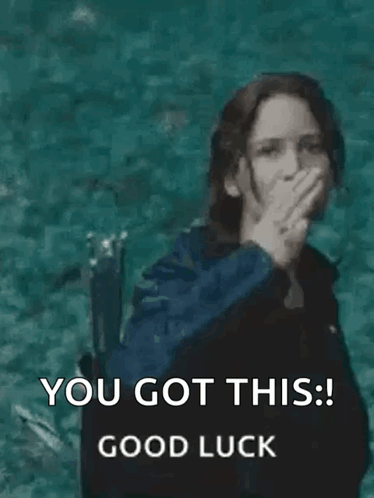 A Woman Is Giving The Middle Finger And Says `` You Got This ! '' GIF