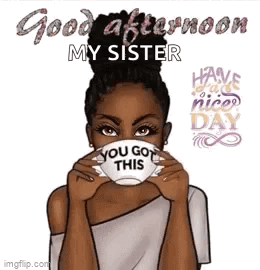 A Woman Is Holding A Cup Of Coffee With The Words `` You Got This '' Written On It . GIF