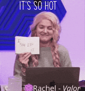 A Woman Is Holding A Sign That Says I Sheep 17 GIF