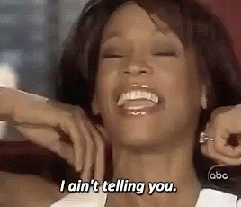 A Woman Is Laughing And Saying I Ain T Telling You . GIF