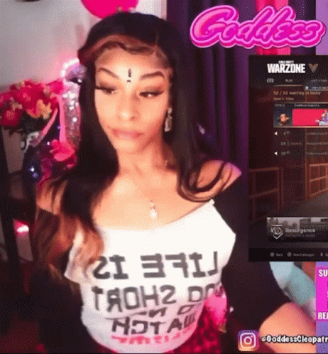 A Woman Is Playing Call Of Duty Warzone On A Computer Screen GIF