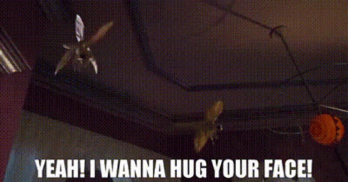 A Woman Is Reaching Out Her Hand To Hug Another Woman . GIF