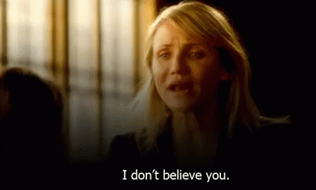 A Woman Is Saying I Don 'T Believe You . GIF