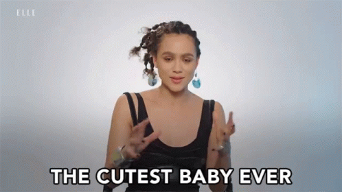 A Woman Is Saying The Cutest Baby Ever With Her Hands GIF
