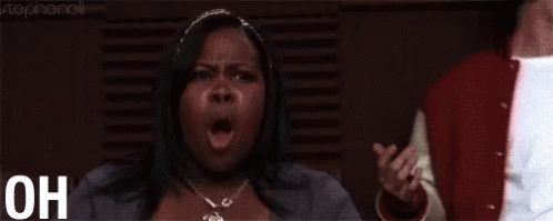 A Woman Is Screaming With Her Mouth Open And The Words `` Oh Heeeel To The No '' Written Next To Her . GIF