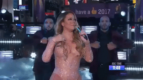 Woman Singing Into Microphone On Stage GIF