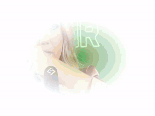 A Woman Is Singing Into A Microphone With The Letter S On It GIF