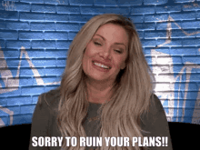Woman Sitting By Brick Wall Saying Sorry GIF