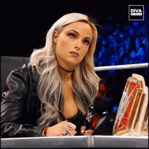 A Woman Is Sitting In Front Of A Diva Circle Logo GIF