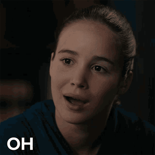 A Woman Is Smiling With The Words Oh Yea She Did Above Her GIF