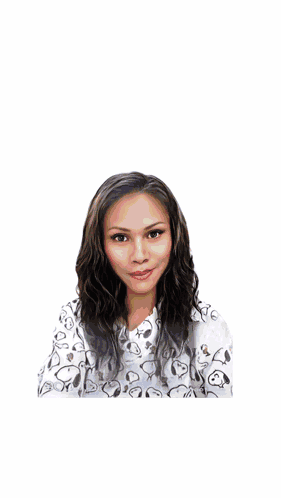 A Woman Is Standing In Front Of A Star Shaped Background That Says Starmaker GIF