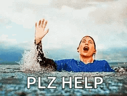 A Woman Is Swimming In The Ocean And Waving Her Hand . GIF