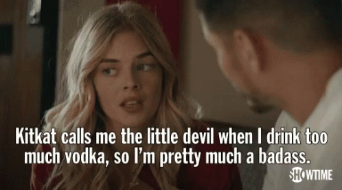 A Woman Is Talking To A Man In A Showtime Ad GIF