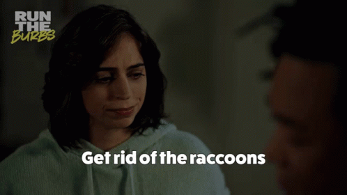 A Woman Is Talking To A Man With The Words In The Yard Of Your Mind GIF
