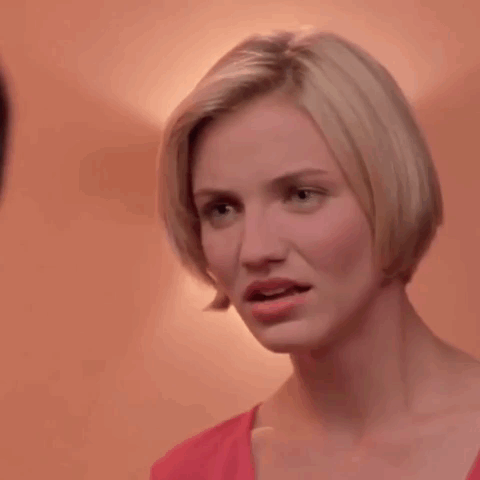 A Woman Making A Funny Face With The Words Is That Gel Below Her GIF
