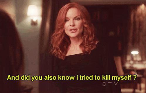 A Woman Says " And Did You Also Know I Tried To Kill Myself Ctv " GIF