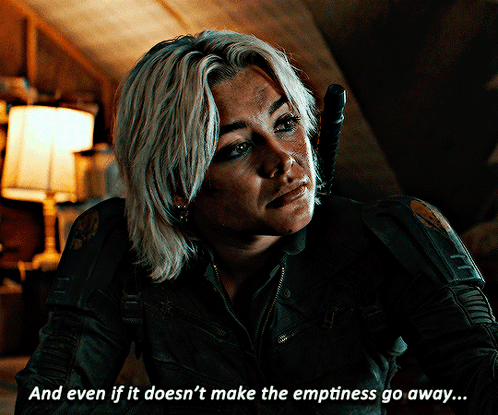 A Woman Says " And Even If It Does N't Make The Emptiness Go Away ... " GIF