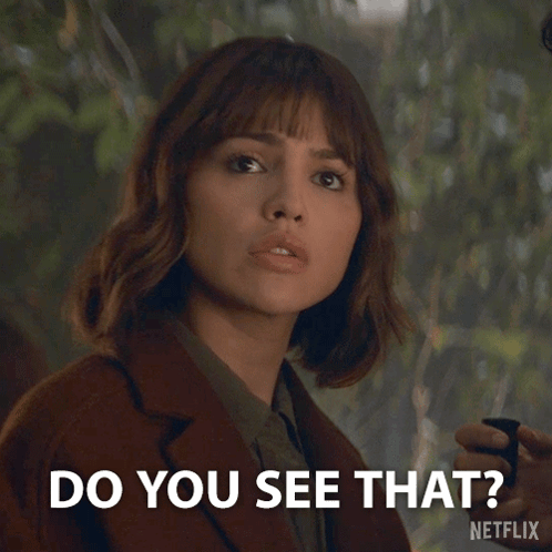 Woman Asking Do You See That In Netflix Ad GIF
