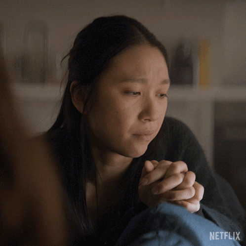 A Woman Says He Just Won 'T Shut Up In A Netflix Advertisement GIF