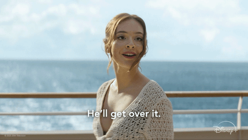 A Woman Says He 'Ll Get Over It In A Disney + Ad GIF