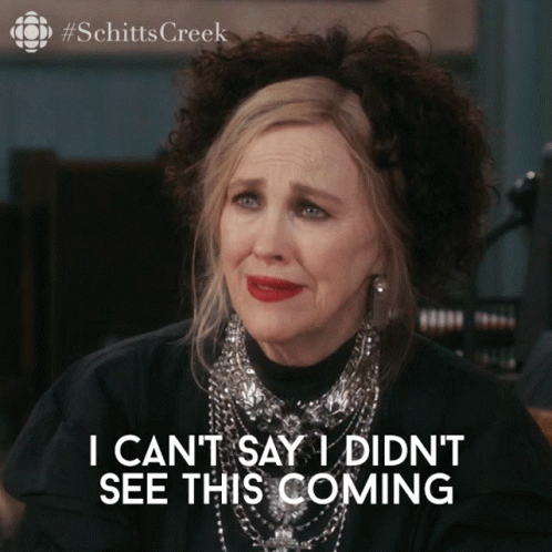 A Woman Says I Can 'T Say I Didn 'T See This Coming GIF