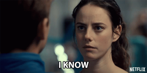 A Woman Says I Know In Front Of A Boy In A Netflix Ad GIF
