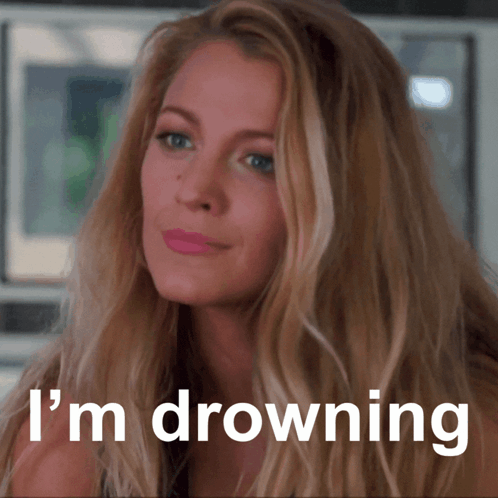 A Woman Says I 'M Drowning In Front Of A Microwave GIF