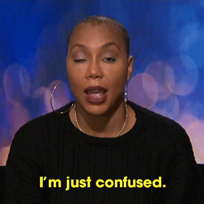 A Woman Says I 'M Just Confused In Yellow GIF