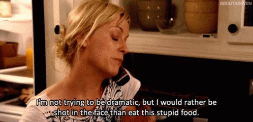 a woman says i 'm not trying to be dramatic