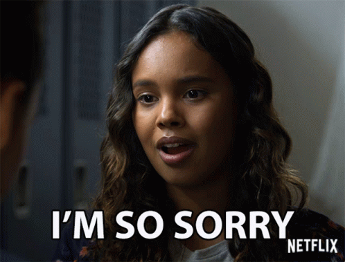 Woman Saying I'm Sorry In Front Of Man GIF